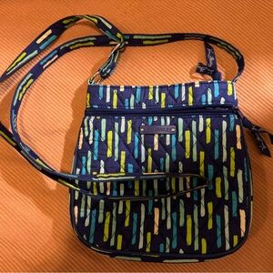 Vera Bradley Blue and Green Crossbody Bag